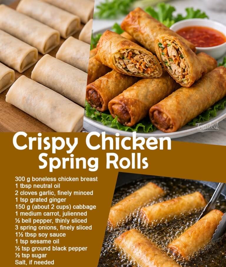 Crispy Chicken Spring Rolls